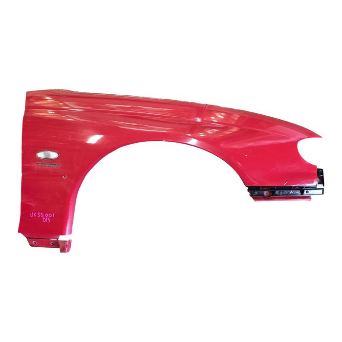 VXSS001 - VX SS HOLDEN COMMODORE - Drivers Front Guard w/ Guard Blinker - STING RED #687F