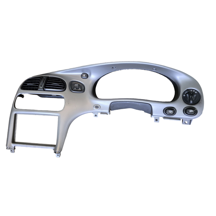 VXSS001 - VX SS HOLDEN COMMODORE - Silver Dash Facia w/ Hazard, Headlight, Mode, TRAC CTRL, Fog Light Switches & Air Vents