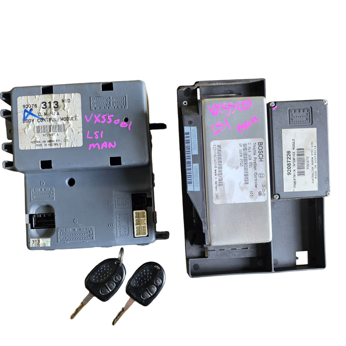 VXSS001 - VX SS HOLDEN COMMODORE (2000-2002) - Body Control Module: 313 MID (BCM) & Powertrain Interface Module (PIM) S/N: 92087886 - V8 LS1 MANUAL