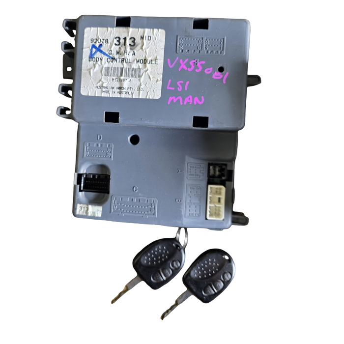 VXSS001 - VX SS HOLDEN COMMODORE (2000-2002) - Body Control Module: 313 MID (BCM) & Powertrain Interface Module (PIM) S/N: 92087886 - V8 LS1 MANUAL