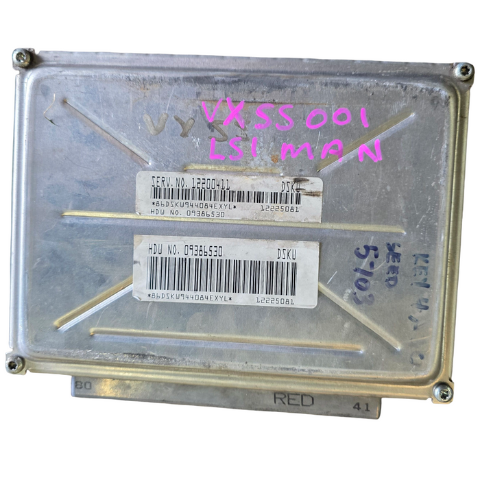 VXSS001 - VX SS HOLDEN COMMODORE- Engine Control Unit (ECU) V8 LS1 MANUAL - SERVICE # 12200411