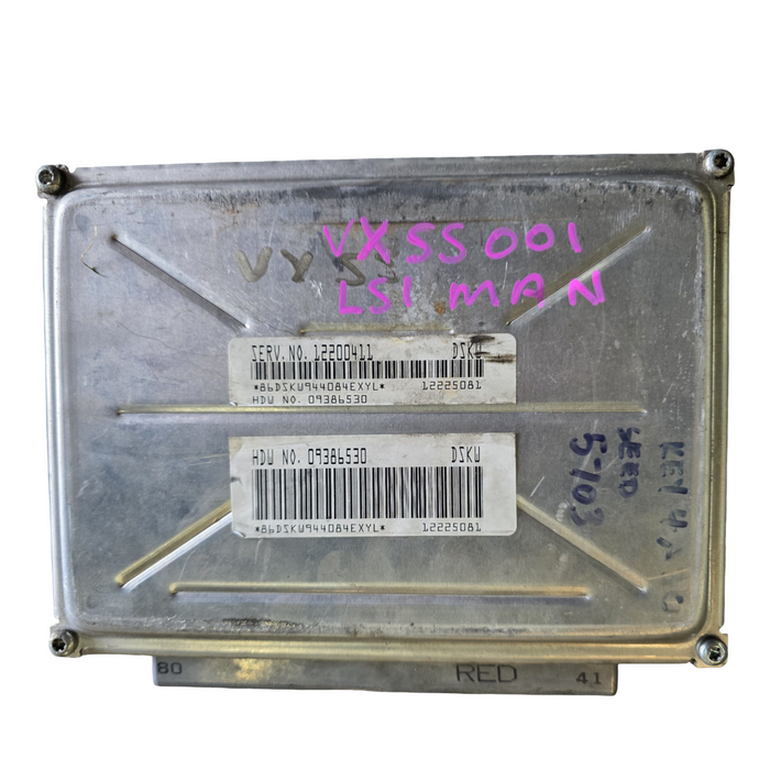 VXSS001 - VX SS HOLDEN COMMODORE- Engine Control Unit (ECU) V8 LS1 MANUAL - SERVICE # 12200411