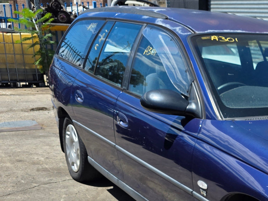 A301 - VT HOLDEN COMMODORE WAGON - Driver Rear Door (MANUAL WINDOW) - BERMUDA BLUE #B168