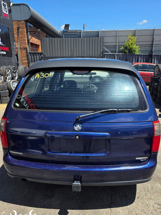 A301 - VT HOLDEN COMMODORE WAGON - COMPLETE Tailgate with Rear Windscreen - BERMUDA BLUE #B168