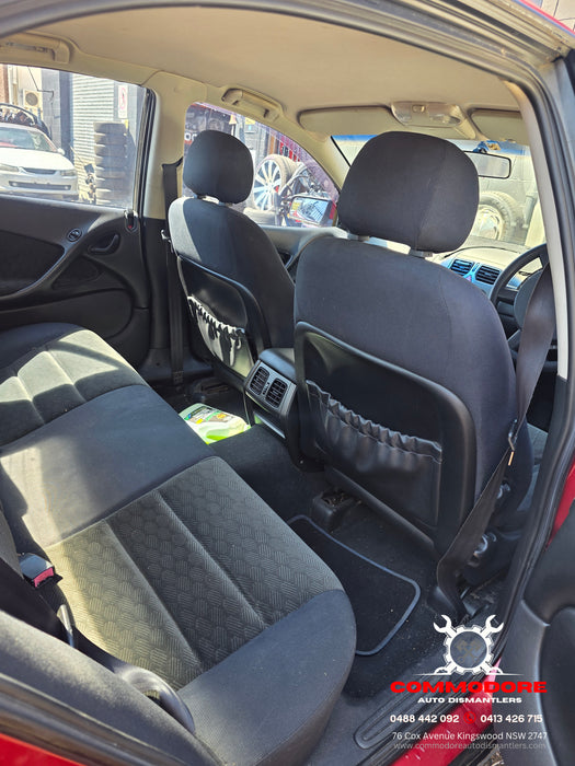 A302 - VY Holden Commodore Sedan - Front Seats (PAIR) Cloth with Stalks and Seat rails.