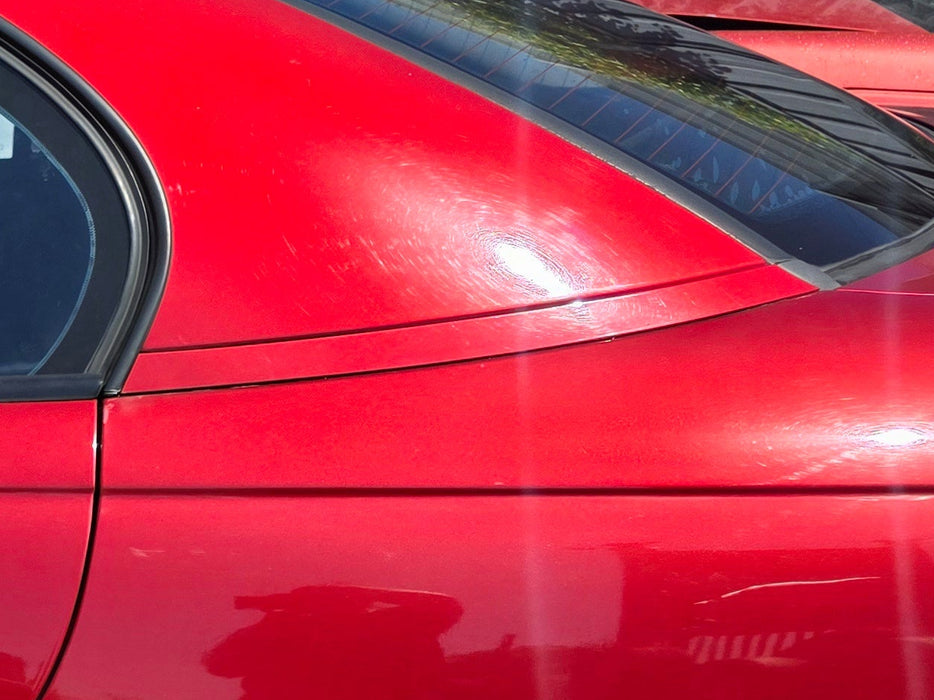 A302 - VY Holden Commodore Sedan - Rear Quarter Body Trim Passenger's Side - SHANGHAI RED #507G