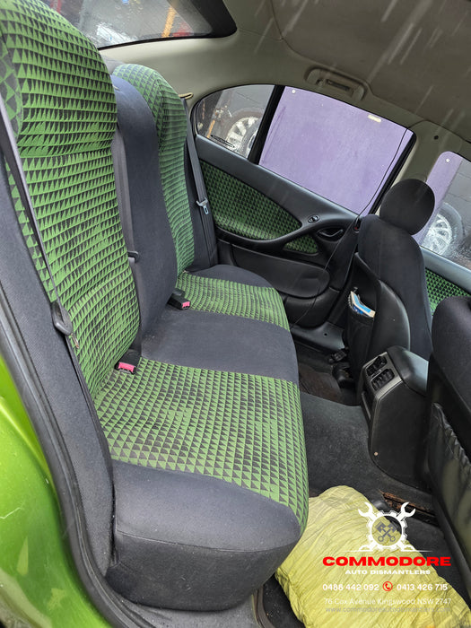 a297 - VY Holden Commodore S-Pack Sedan - Rear Seats Cloth Green