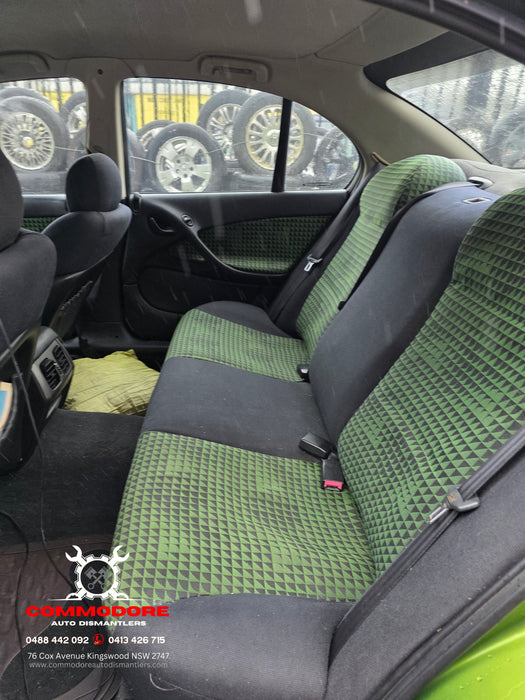 a297 - VY Holden Commodore S-Pack Sedan - Rear Seats Cloth Green
