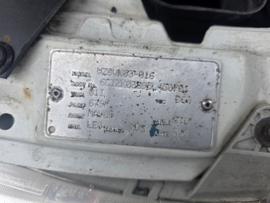 A303 - VZ Holden ONE TONNER Utility - V6 MANUAL Tailshaft Code (MP)