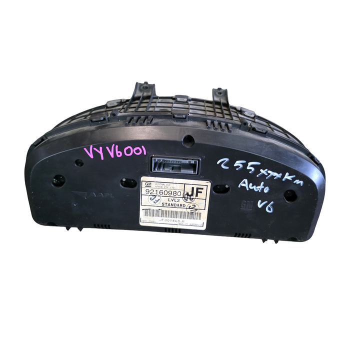 vyv6001 - VY Holden Calais / Berlina Sedan (V6 AUTO) - Lvl 2 Standard Cluster 255,XXXkms