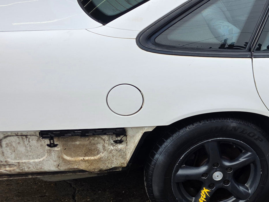 A305 - VR Holden Commodore SEDAN - Fuel Flap GENUINE - ALASKAN WHITE #J064