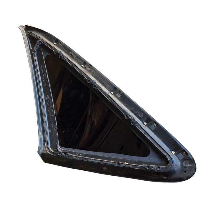 A314 - VS Holden Berlina - Driver's Side Rear Quarter Window Glass with Chrome Trim
