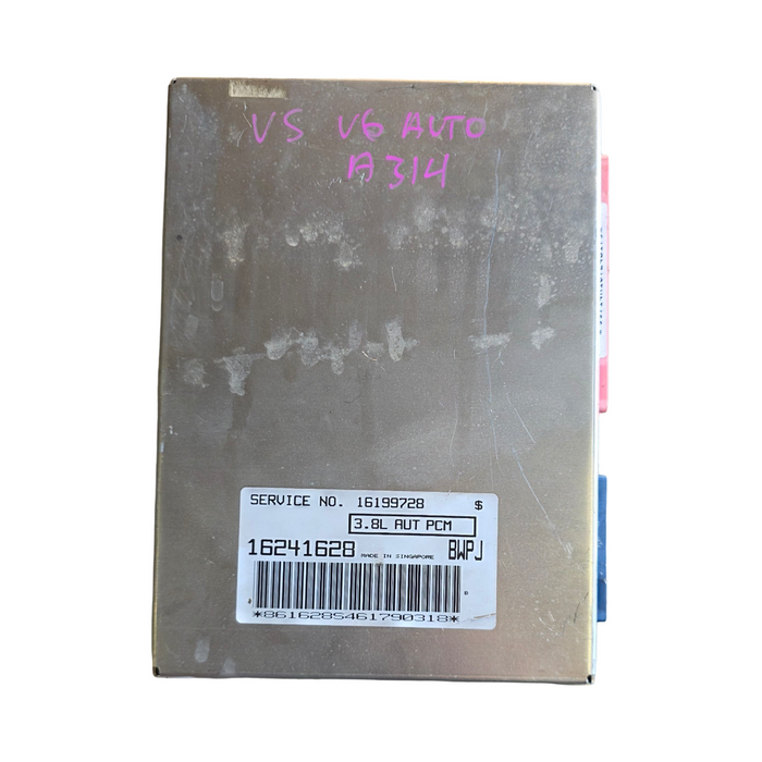 A314 - VS Holden Berlina - Engine Control Unit (ECU) S/N: 16199728 - 3.8L AUT PCM BWPJ - V6 AUTO