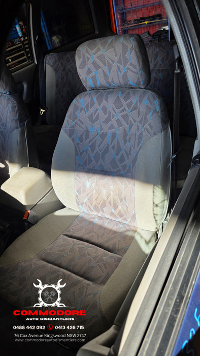 EX001 - VR S-Pac Holden Commodore Wagon - Front Seats w/ Seat Rails (PAIR) - CLOTH