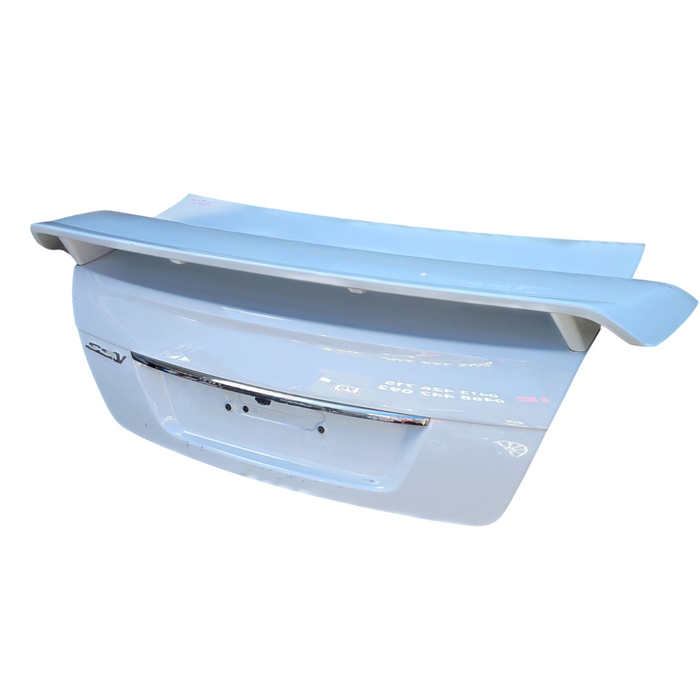 Da2022 - VE Holden Commodore -  Bootlid w/ Wing, "SSV" Badges & Chrome Trim - Herron White #J073