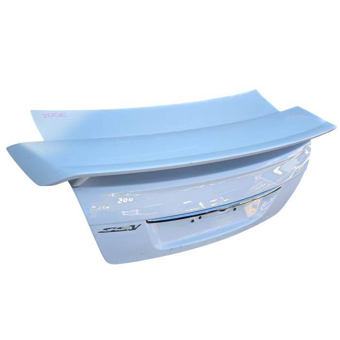 Da2022 - VE Holden Commodore -  Bootlid w/ Wing, "SSV" Badges & Chrome Trim - Herron White #J073
