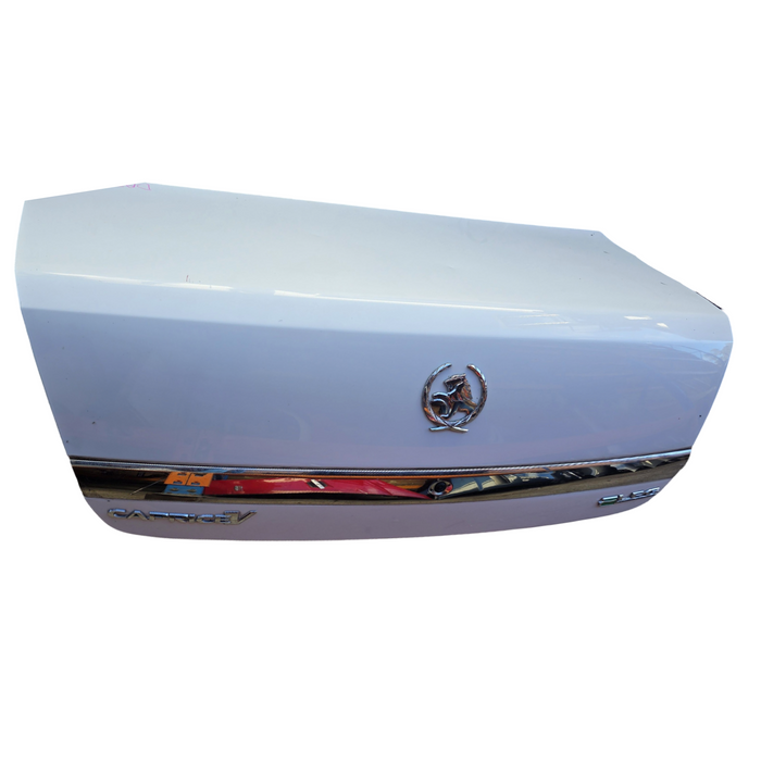 Da2028 - WM/WN Holden Caprice/Statesman -  Bootlid w/ "CAPRICE" Badges & Chrome Trim - Herron White #J073