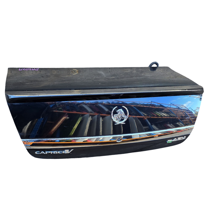 Da2029 - WM/WN Holden Caprice/Statesman -  Bootlid w/ "CAPRICE V" Badges & Chrome Trim - Phantom Black #790F
