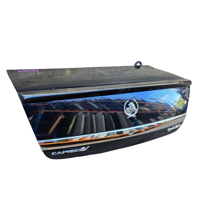 Da2029 - WM/WN Holden Caprice/Statesman -  Bootlid w/ "CAPRICE V" Badges & Chrome Trim - Phantom Black #790F