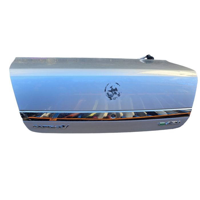 Da2033 - WM/WN Holden Caprice/Statesman -  Bootlid w/ "CAPRICE V" Badges & Chrome Trim - Nitrate Silver #636R