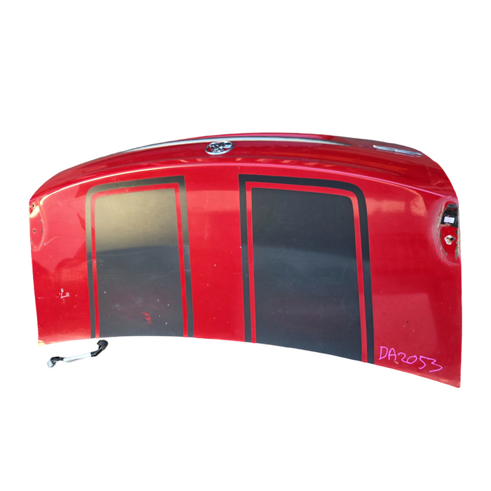 Da2053 - VE Holden Commodore -  Bootlid w/ Black Decal Sticker, "SSV" Badges & Chrome Trim - Sting Red #687F