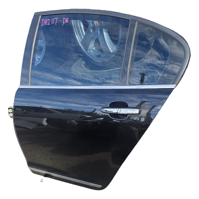 DA2-117 - VF Holden Calais - Passenger's Rear Door w/ Chrome Trims - Phantom Black #790F