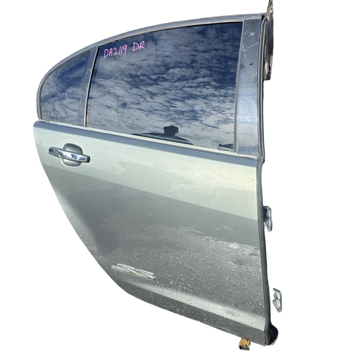 DA2-119 - VF Holden Calais - Driver's Rear Door w/ "SS" Badge & Chrome Handle - Prussian Steel #102X