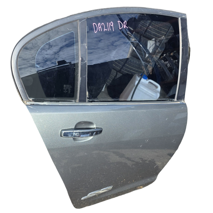 DA2-119 - VF Holden Calais - Driver's Rear Door w/ "SS" Badge & Chrome Handle - Prussian Steel #102X