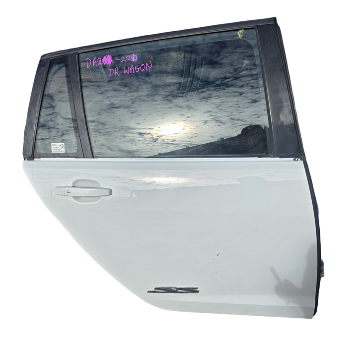DA2-121 - VF Holden Commodore Wagon - Driver's Rear Door w/ "SS" Badge - Heron White #J073