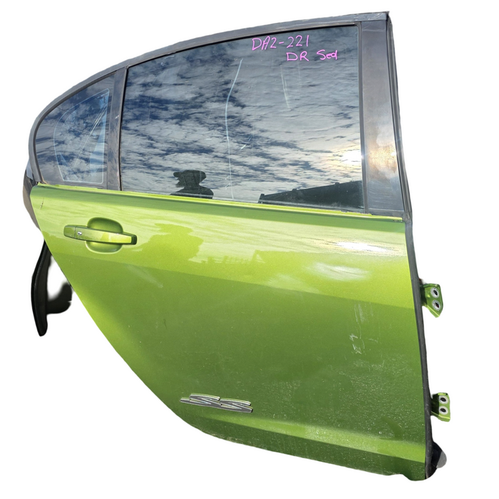 DA2-221 - VF Holden Commodore Sedan - Driver's Rear Door w/ "SS" Badge - Jungle Fever #423Y
