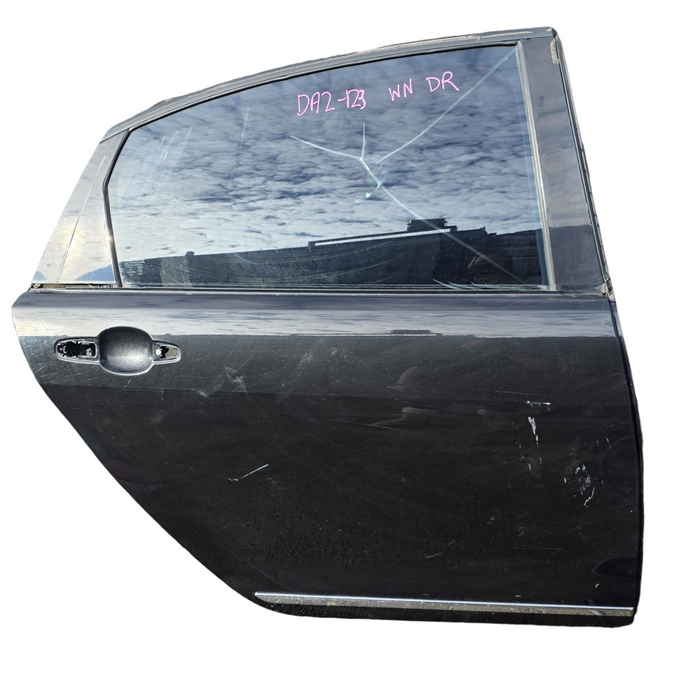 DA2-123 - WN Holden Caprice / Statesman - Driver's Rear Door w/ Chrome Trim - Phantom Black #790F