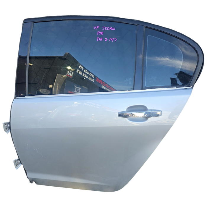 DA2-147 - VF Holden Commodore Sedan - Passenger's Rear Door w/ Chrome Handle - Nitrate Silver #636R