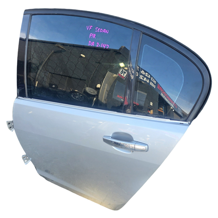 DA2-147 - VF Holden Commodore Sedan - Passenger's Rear Door w/ Chrome Handle - Nitrate Silver #636R