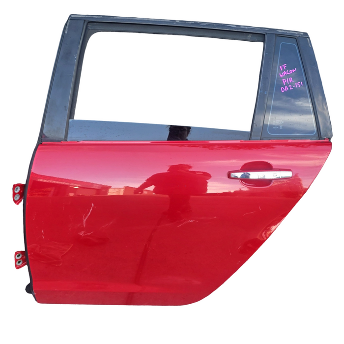 DA2-151 - VF Holden Commodore Wagon - Passenger's Rear Door w/ Chrome Handle - Sting Red #687F