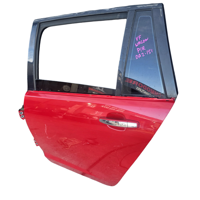 DA2-151 - VF Holden Commodore Wagon - Passenger's Rear Door w/ Chrome Handle - Sting Red #687F