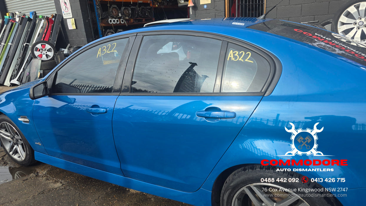 A322 - VE SV6 Holden Commodore Series II Sedan V6, Auto Paint Code #824T Perfect Blue