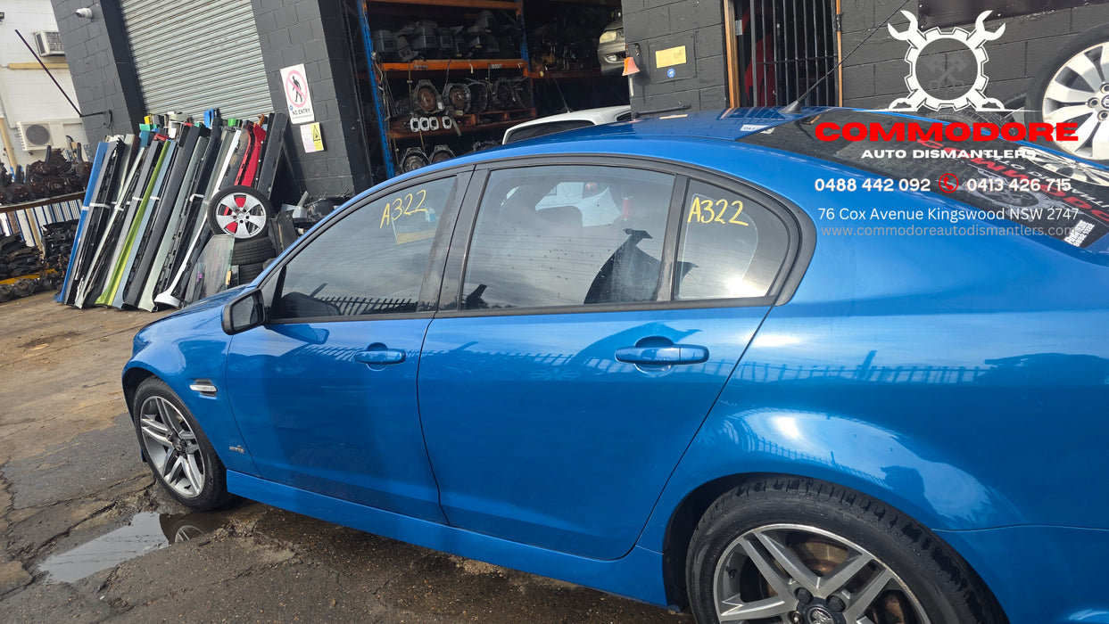 A322 - VE SV6 Holden Commodore Series II Sedan V6, Auto Paint Code #824T Perfect Blue