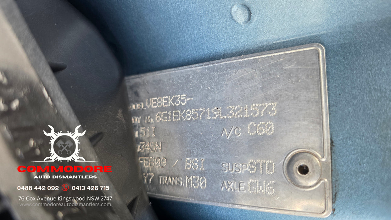 A329- VE Holden Omega Wagon - V6 LY7, Auto MYB Provence Blue Paint Code #345N 351,XXXkms