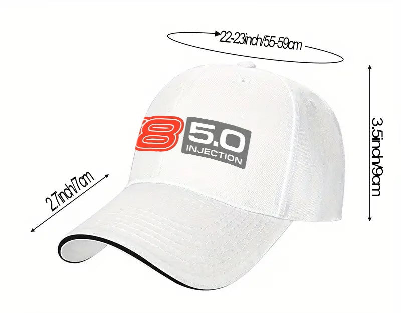Holden VN V8 5.0 Decal Adjustable Baseball Hat - Black