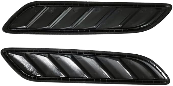 New OEM Quality VF Holden Commodore Replica Bonnet Flutes Black Gloss (pair)