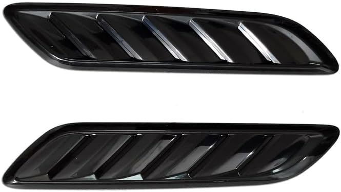 New OEM Quality VF Holden Commodore Replica Bonnet Flutes Black Gloss (pair)