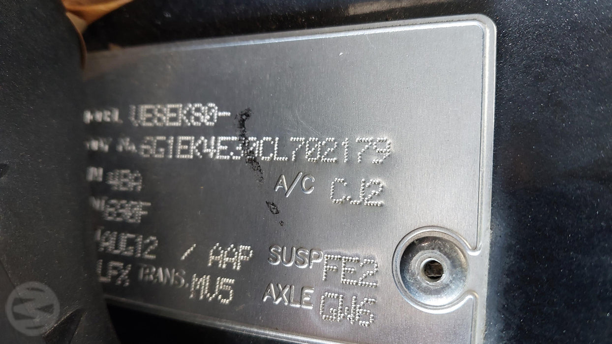 A203 - VE SV6 HOLDEN COMMODORE UTE - FUEL FLAP PHANTOM BLACK #6905