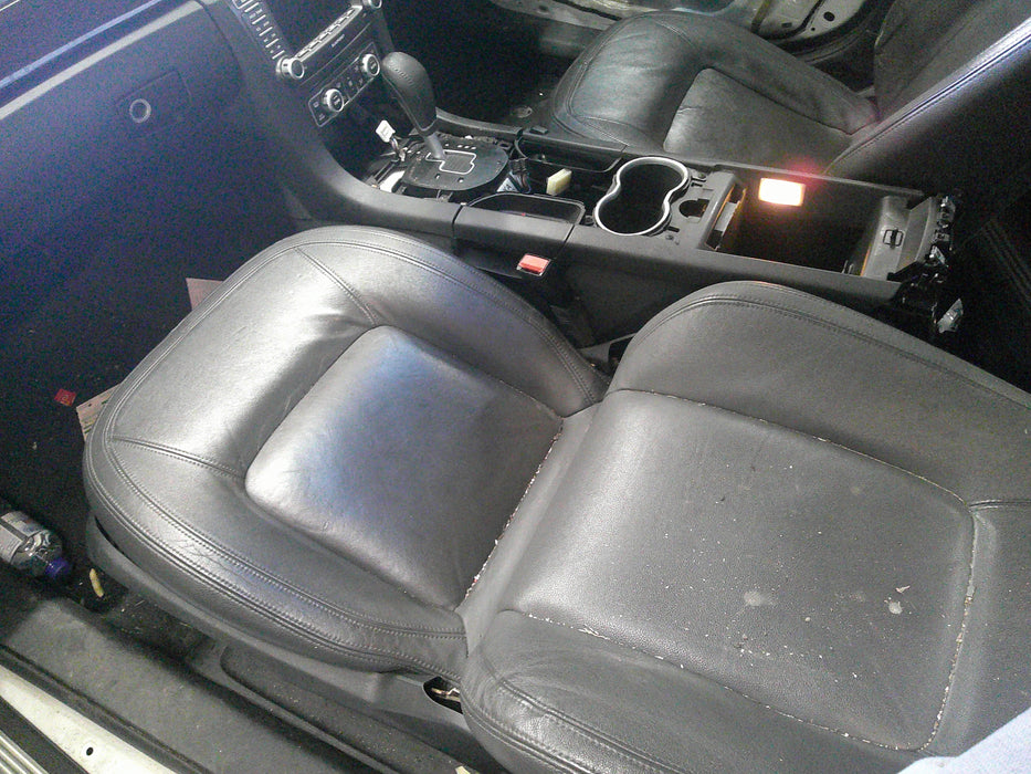 A077 - WM HOLDEN STATESMAN - Front Leather Seats (pair) with seatbelt stalks - Grey