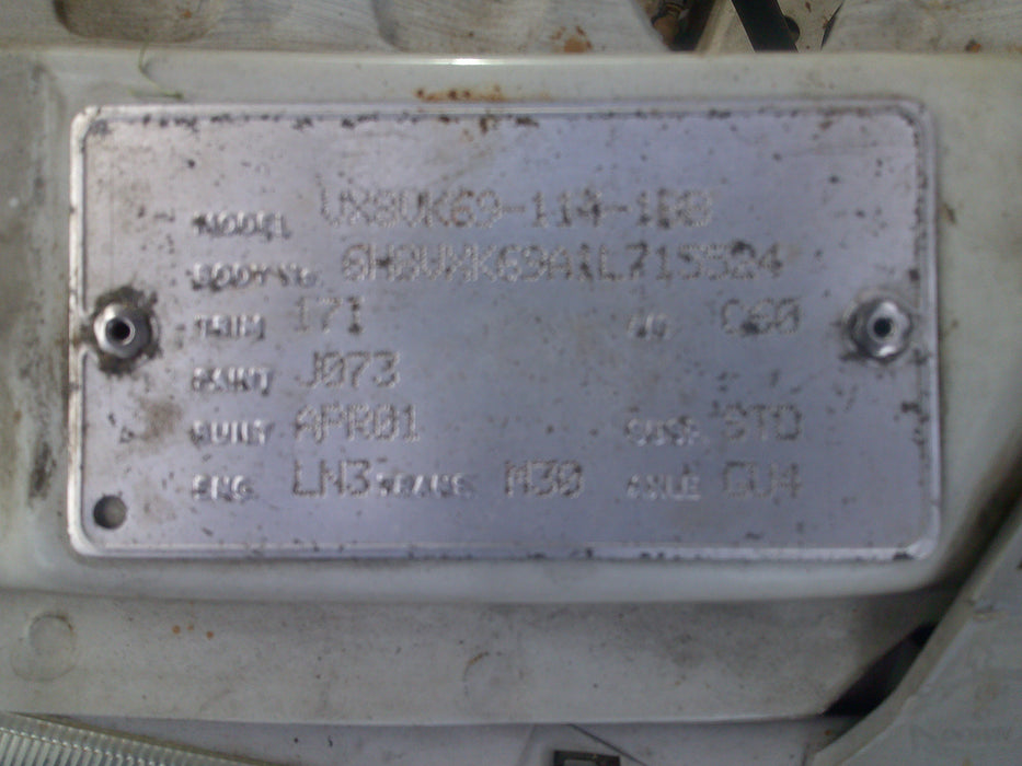 A096 - VX Holden Executive Sedan - Rear Bar - HERON WHITE #J073