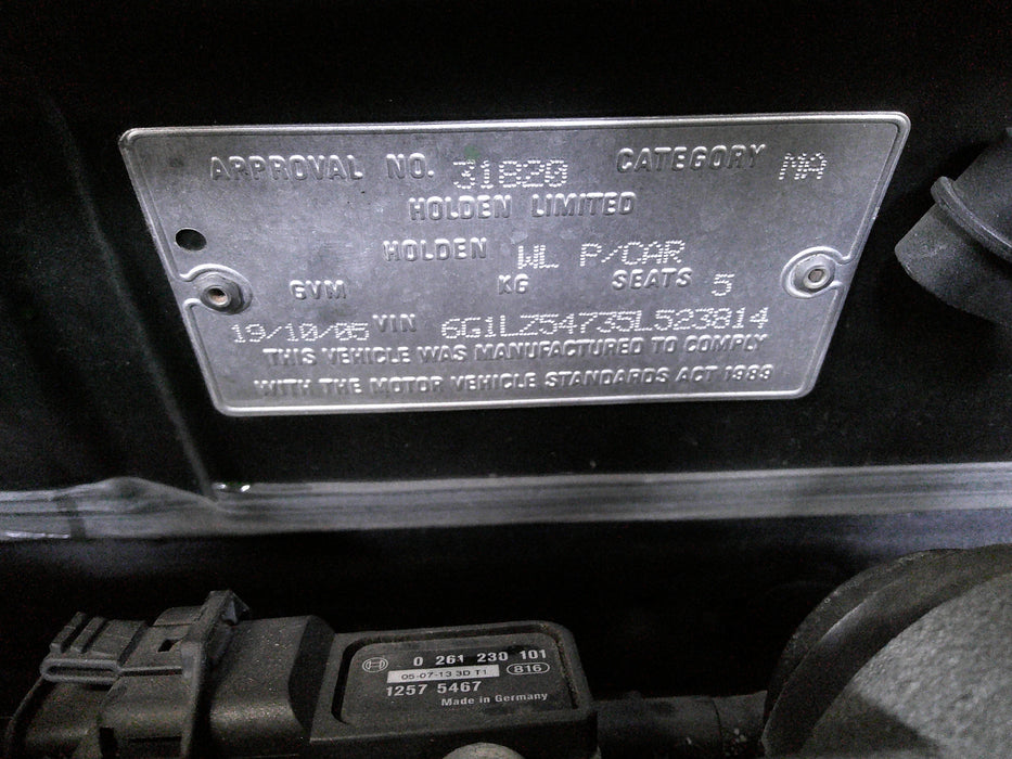 A059 - WL Holden Caprice (2005) - Airbag Mod #018