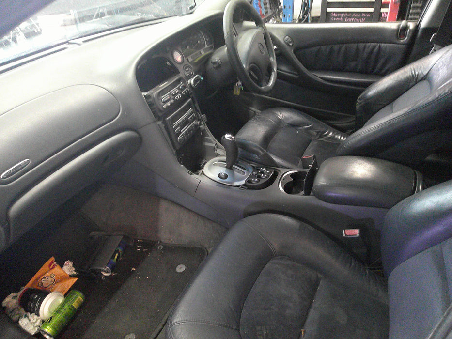 A078 - WH Holden Statesman - Rear Seat Leather / Velour Blue