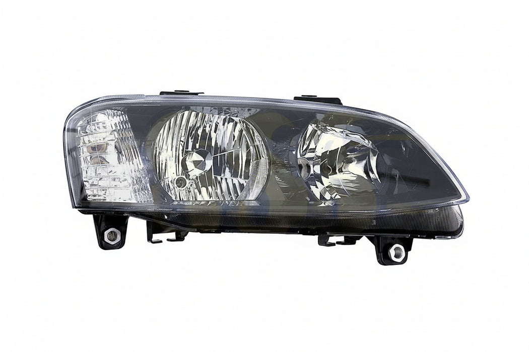 NEW OEM Quality - VE Holden Commodore Series II - Black / Chrome Driver Side Headlight (Non-Projectile)