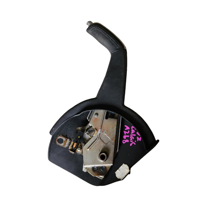 A268 - VZ HOLDEN CALAIS SEDAN - Handbrake Lever Black Leather with Satin Silver Trim