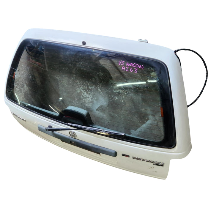 A263 - VS Holden Wagon - Tailgate with wiper, brake light windscreen & garnish - ALASKAN WHITE #J064