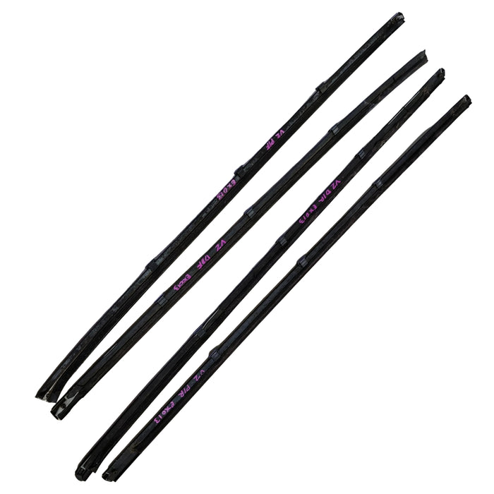 EX013 - VZ SV6 Holden Commodore Sedan - Doorbelts (x4 SET) - BLACK